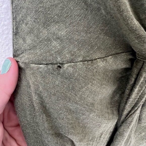 By Anthropologie Green Knot Top Size XS - Picture 6 of 8